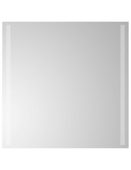 Specchio da bagno LED Trasparente 60 x 60 cm vetro temperato