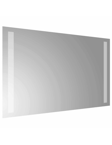 Specchio da bagno LED Trasparente 50 x 30 cm vetro temperato