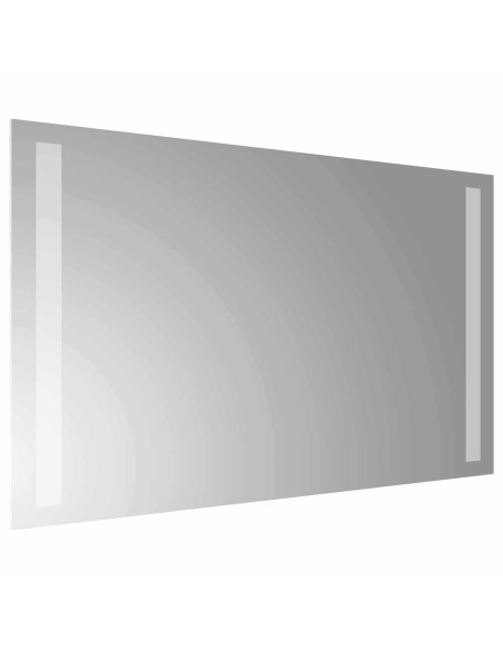 Specchio da bagno LED Trasparente 50 x 30 cm vetro temperato