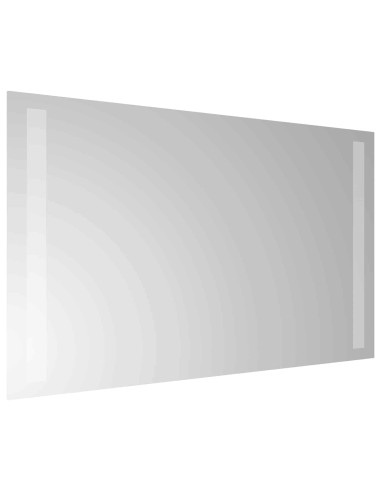 Specchio da bagno LED Trasparente 60 x 30 cm vetro temperato