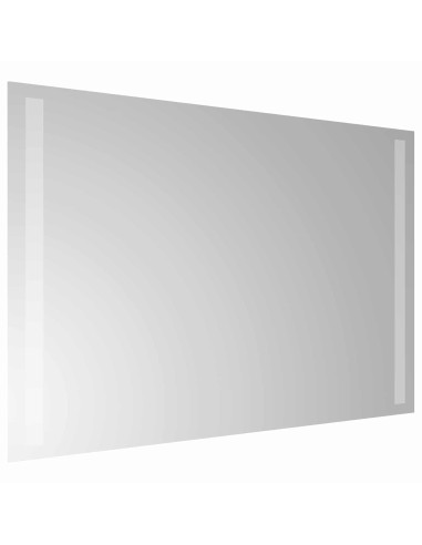Specchio da bagno LED Trasparente 60 x 40 cm vetro temperato