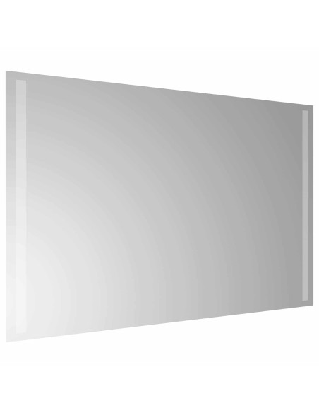Specchio da bagno LED Trasparente 80 x 50 cm vetro temperato