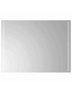 Specchio da bagno LED Trasparente 80 x 60 cm vetro temperato 2