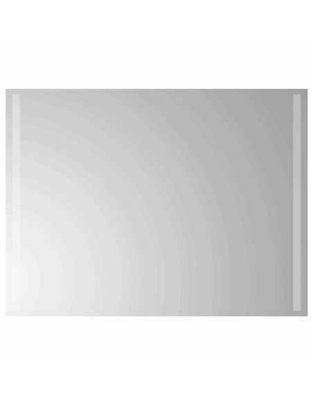 Specchio da bagno LED Trasparente 80 x 60 cm vetro temperato