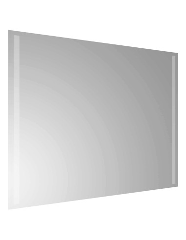 Specchio da bagno LED Trasparente 80 x 60 cm vetro temperato