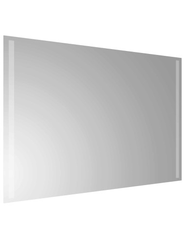 Specchio da bagno LED Trasparente 90 x 60 cm vetro temperato