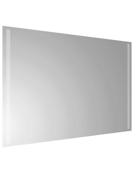 Specchio da bagno LED Trasparente 90 x 60 cm vetro temperato