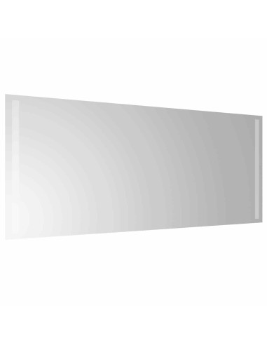 Specchio da bagno LED Trasparente 100 x 40 cm vetro temperato