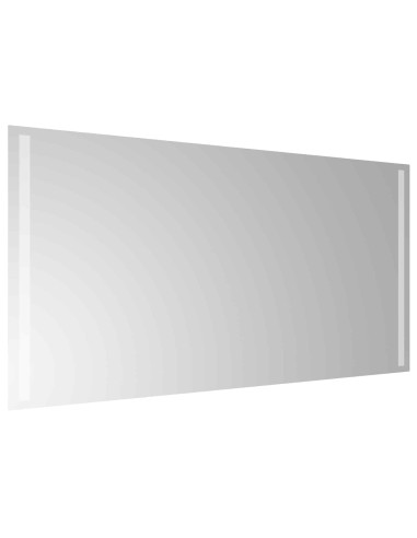 Specchio da bagno LED Trasparente 100 x 50 cm vetro temperato