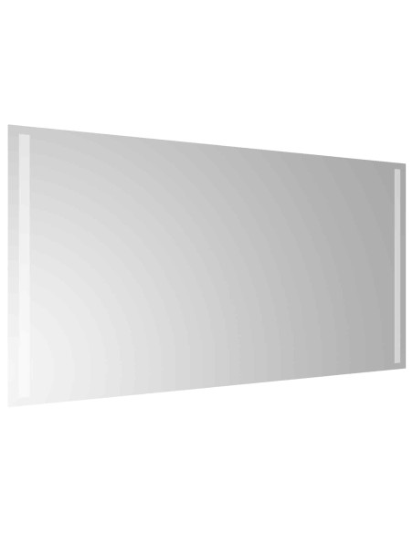 Specchio da bagno LED Trasparente 100 x 50 cm vetro temperato