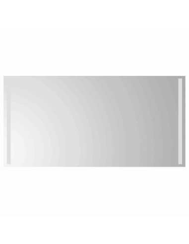 Specchio da bagno LED Trasparente 100 x 60 cm vetro temperato
