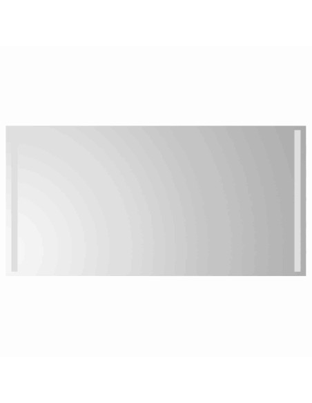 Specchio da bagno LED Trasparente 100 x 60 cm vetro temperato