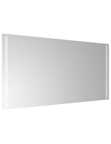 Specchio da bagno LED Trasparente 100 x 60 cm vetro temperato