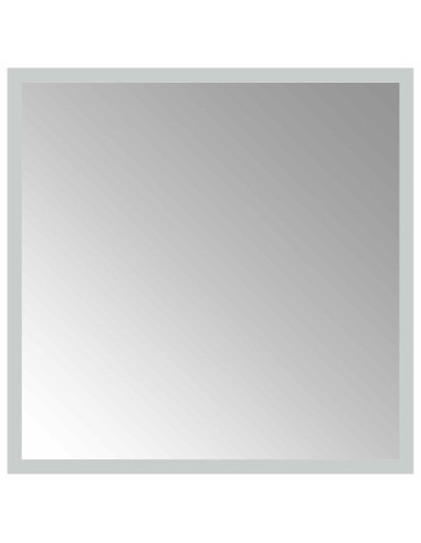 Specchio da bagno LED Trasparente 40 x 40 cm vetro temperato