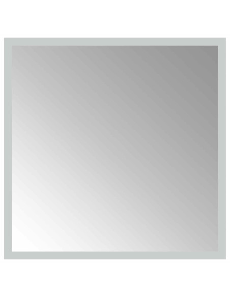 Specchio da bagno LED Trasparente 40 x 40 cm vetro temperato