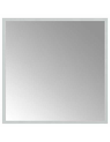 Specchio da bagno LED Trasparente 50 x 50 cm vetro temperato