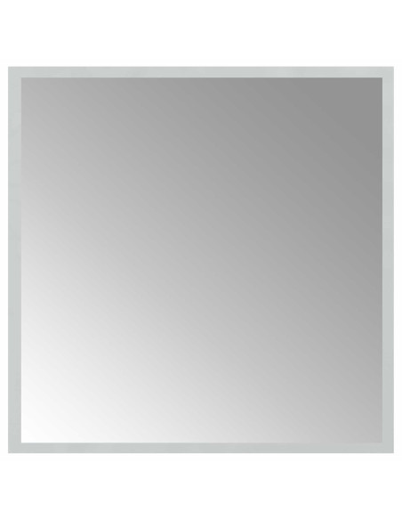 Specchio da bagno LED Trasparente 50 x 50 cm vetro temperato