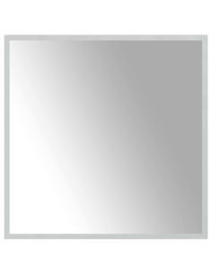 Specchio da bagno LED Trasparente 60 x 60 cm vetro temperato 2