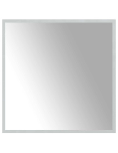 Specchio da bagno LED Trasparente 60 x 60 cm vetro temperato