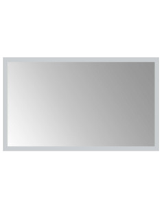 Specchio da bagno LED Trasparente 50 x 30 cm vetro temperato 2