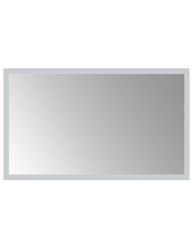 Specchio da bagno LED Trasparente 50 x 30 cm vetro temperato