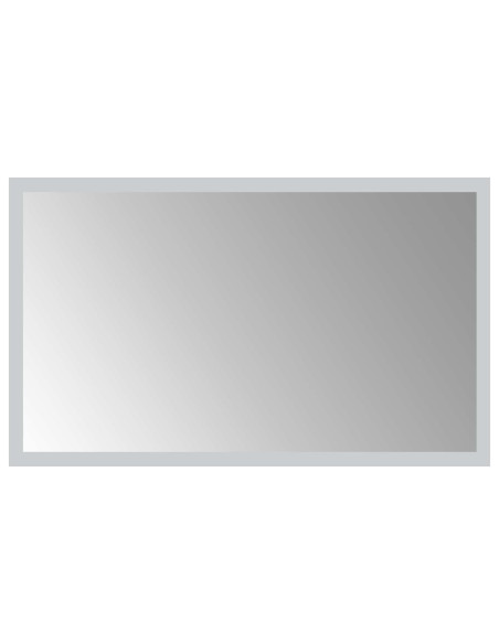 Specchio da bagno LED Trasparente 50 x 30 cm vetro temperato