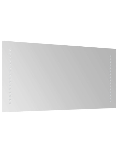 Specchio da bagno LED Trasparente 30 x 60 cm vetro temperato