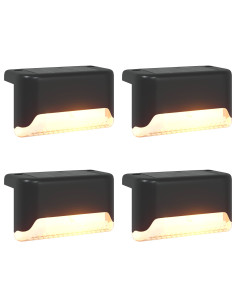 Luci solari da esterno con picchetto 4 pcs Bianco caldo 4,5 cm 2