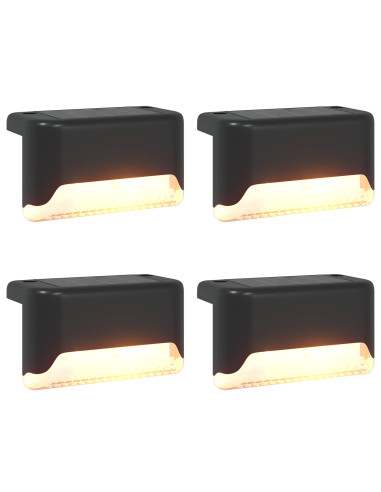 Luci solari da esterno con picchetto 4 pcs Bianco caldo 4,5 cm