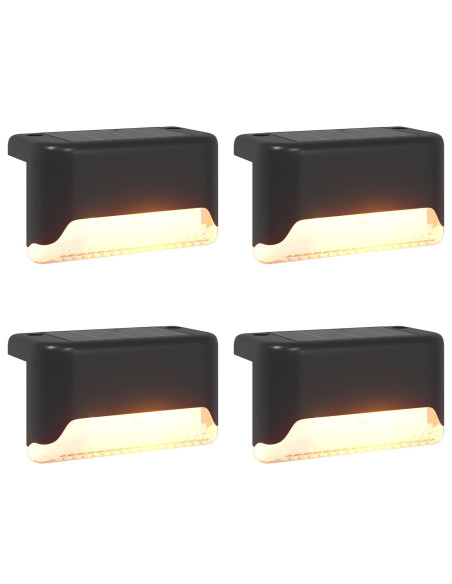 Luci solari da esterno con picchetto 4 pcs Bianco caldo 4,5 cm