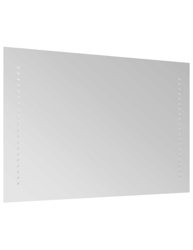 Specchio da bagno LED Trasparente 40 x 70 cm vetro temperato