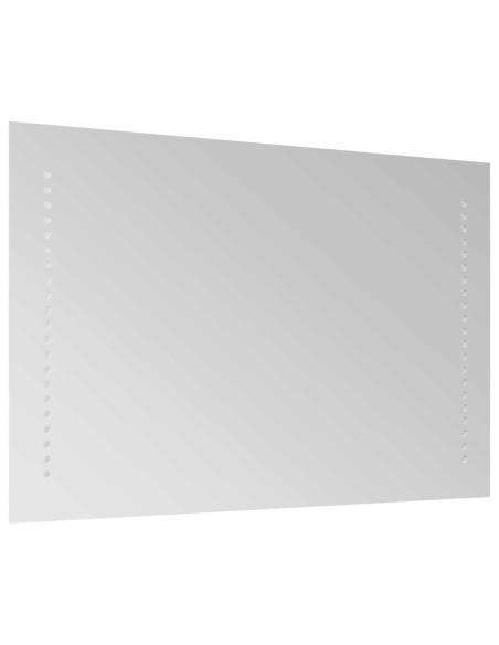 Specchio da bagno LED Trasparente 40 x 70 cm vetro temperato