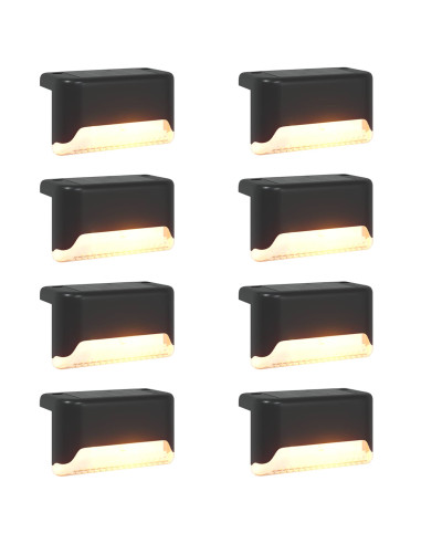 Luci solari da esterno con picchetto 8 pcs Bianco caldo 4,5 cm