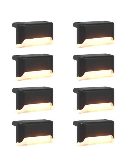 Luci solari da esterno con picchetto 8 pcs Bianco caldo 4,5 cm