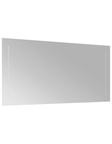 Specchio da bagno LED Trasparente 40 x 80 cm vetro temperato