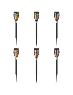 Luci solari da esterno con picchetto 6 pcs Bianco caldo 47,5 cm 2