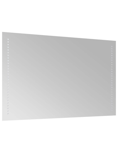 Specchio da bagno LED Trasparente 50 x 80 cm vetro temperato