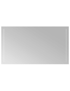 Specchio da bagno LED Trasparente 50 x 90 cm vetro temperato 2