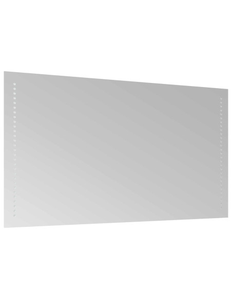 Specchio da bagno LED Trasparente 50 x 90 cm vetro temperato