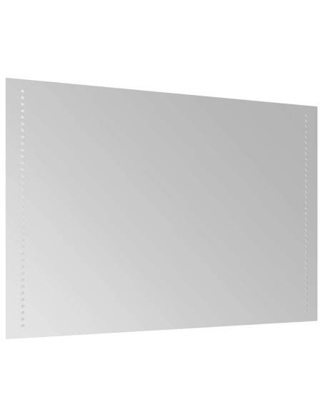 Specchio da bagno LED Trasparente 60 x 90 cm vetro temperato