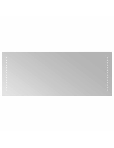 Specchio da bagno LED Trasparente 40 x 10 cm vetro temperato
