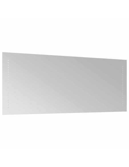 Specchio da bagno LED Trasparente 40 x 10 cm vetro temperato