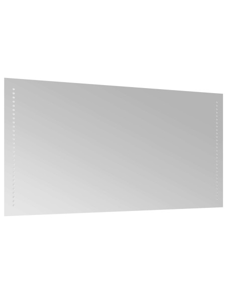 Specchio da bagno LED Trasparente 50 x 10 cm vetro temperato