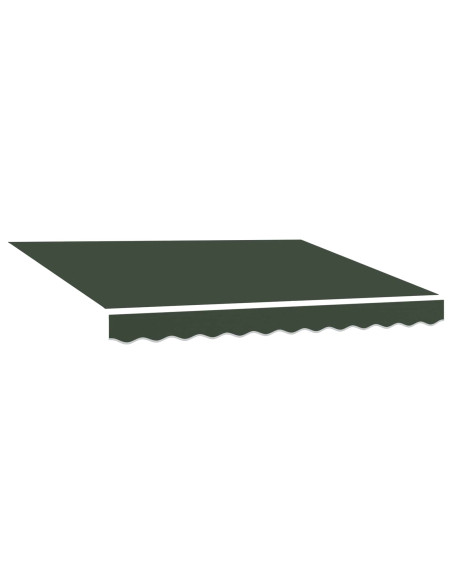 Telo di ricambio per tenda da sole Verde Scuro 4 × 3,5 m