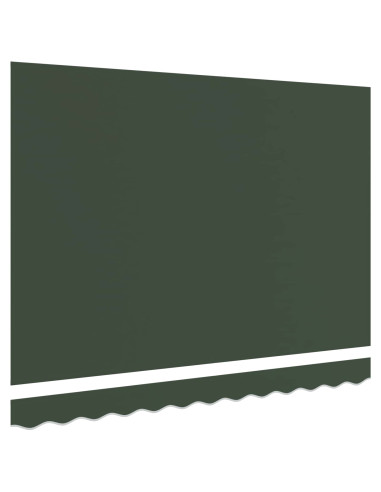 Telo di ricambio per tenda da sole Verde Scuro 4,5 × 3 m