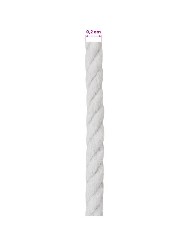 Corda 2 pcs Bianco Cotone