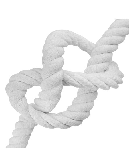 Corda Bianco 5 x 5 x 500 cm Cotone