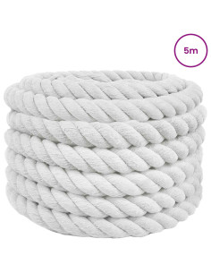 Corda Bianco 4 x 4 x 500 cm Cotone 2