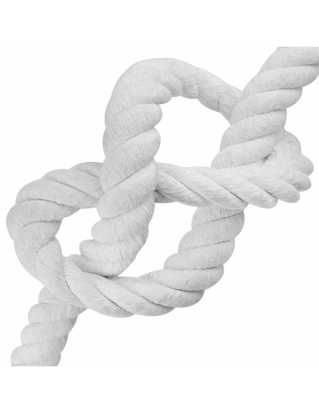 Corda Bianco 4 x 4 x 500 cm Cotone