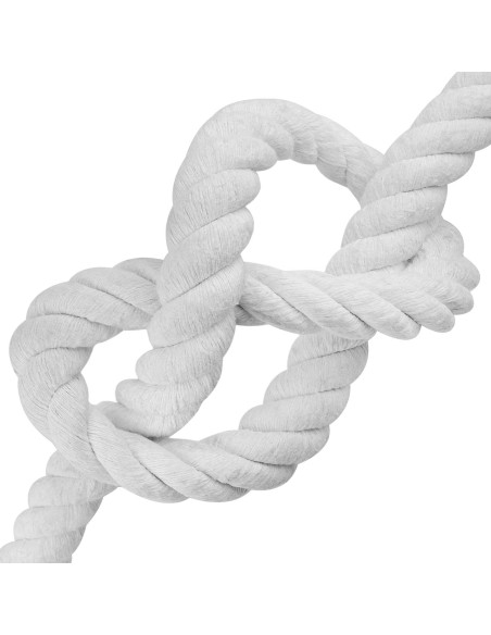 Corda Bianco 3,6 x 3,6 x 500 cm Cotone